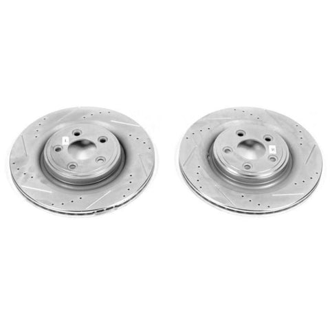 Power Stop 06-08 Jaguar S-Type Rear Evolution Drilled & Slotted Rotors - Pair - EBR1042XPR