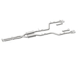 MagnaFlow Cat-Back, SS, 2.5in, Quad Split Rear 3.5in Tip 2015 Dodge Challenger 3.6L V6 - 19217