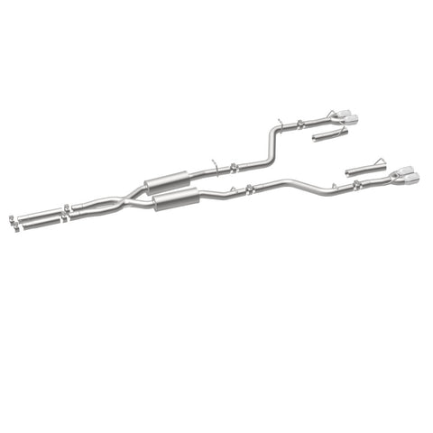 MagnaFlow Cat-Back, SS, 2.5in, Quad Split Rear 3.5in Tip 2015 Dodge Challenger 3.6L V6 - 19217