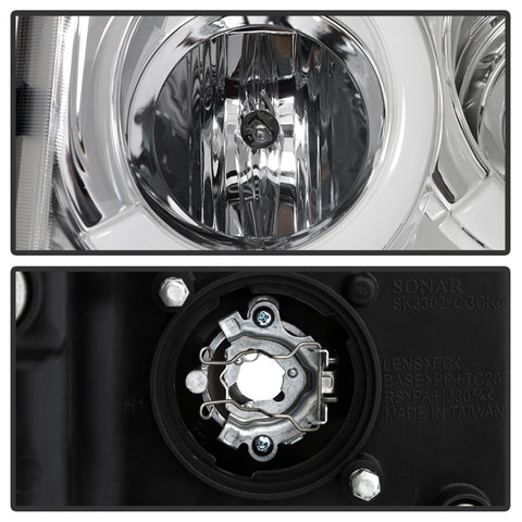 Spyder 05-07 Jeep Grand Cherokee - Light Bar Projector Headlights - Chrome - PRO-YD-JGC05V2-LB-C - 5086112