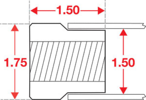 SPC Performance Weld In Bung RH Thread 1in x 14 - 15304