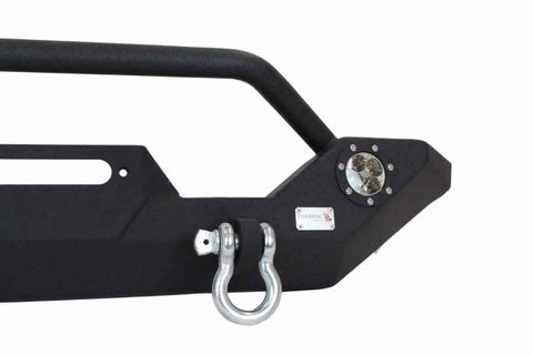 Fishbone Offroad 87-06 Jeep TJ/YJ Wrangler TJ/YJ Steel Front Bumper W/LEDs - Blk Textured Pawdercoat - FB22016