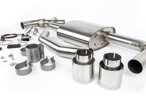 Dinan 17-24 Mini Cooper Clubman/Countryman S (F54/F60) Valved Axleback Exhaust - Polished Tips - D660-0083