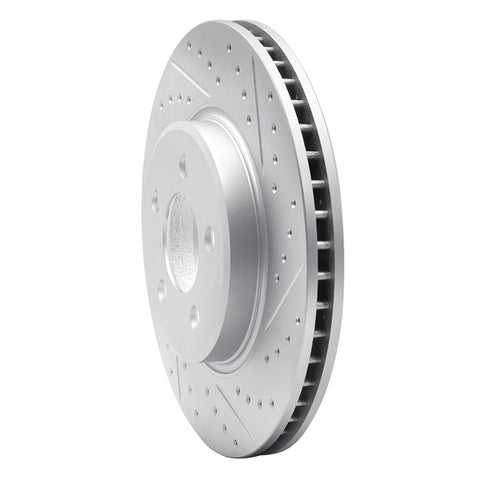 R1 07-12 Mazda Cx-7 Front Right Drilled & Slotted Geo-Carbon Rotor - 830-80066R