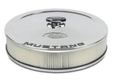 Ford Racing Air Cleaner Kit - Chrome w/Mustang Emblem - 302-361