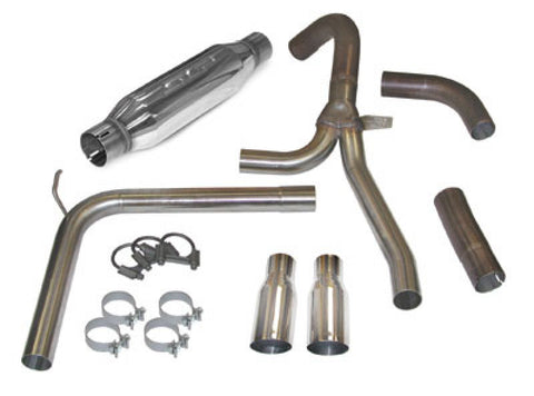 SLP 1998=2002 Chevrolet Camaro LS1 LoudMouth Cat-Back Exhaust System w/ 3.5in Slash Cut Tips - 31042A