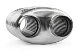 APR Premium Sound Absorption Muffler - Dual 70mm (2.75in) Oval Body (217x134x210) - MUH0011