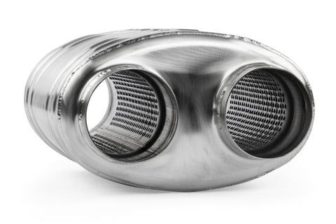 APR Premium Sound Absorption Muffler - Dual 70mm (2.75in) Oval Body (217x134x210) - MUH0011
