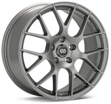 Enkei Raijin 18x8 40mm Offset 5x114.3 Bolt Pattern 72.6 Bore Dia Hyper Silver Wheel - 467-880-6540HS