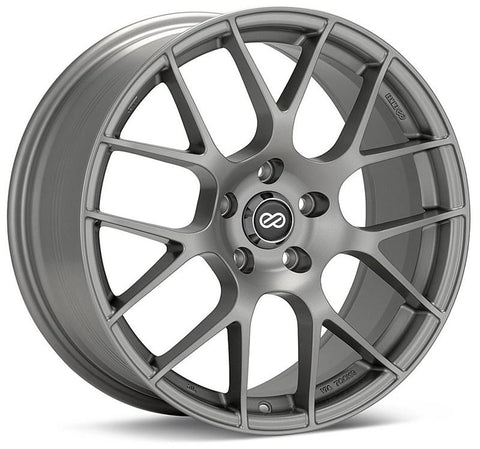 Enkei Raijin 18x8 40mm Offset 5x114.3 Bolt Pattern 72.6 Bore Dia Hyper Silver Wheel - 467-880-6540HS