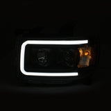 ANZO 2015+ GMC Canyon Projector Headlights w/ Plank Style Design Black w/ Amber - 111381