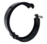 Granatelli 4.0in Dual Seal Clamshell Clamp - Aluminum Black - 318540CS
