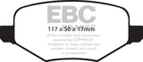 EBC 11+ Ford Explorer 2.0 Turbo 2WD Greenstuff Rear Brake Pads - DP61826