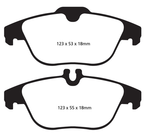 EBC 13-16 Mercedes-Benz GLK250 2.1 Twin TD Redstuff Rear Brake Pads - DP32012C