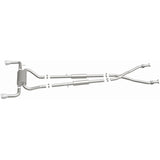MagnaFlow 14 Infiniti Q50 V6 3.7L Cat-Back Polished Stainless Tips Dual Split Rear Exit Exhaust - 15310