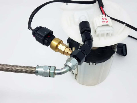 Aeromotive VaporWorx Fitting - GM 3/8in Female Quick Connect to AN-06 Male Adapter - 65613