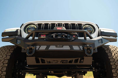 DV8 Offroad 07-18 Jeep Wrangler JK / 18-23 Wrangler JL / 20-23 Gladiator JT MTO Series Front Bumper - FBJL-12