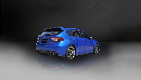 Corsa 08-13 Subaru Impreza Hatchback STI 2.5L Turbo Manual Black Sport Cat-Back Exhaust - 14862BLK