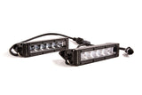 Diode Dynamics 6 In LED Light Bar Single Row Straight SS6 - White Wide Light Bar (Pair) - DD5022P