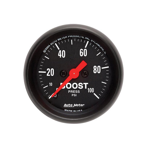 Autometer Z Series 52mm 0-100 PSI Mechanical Boost - 2618