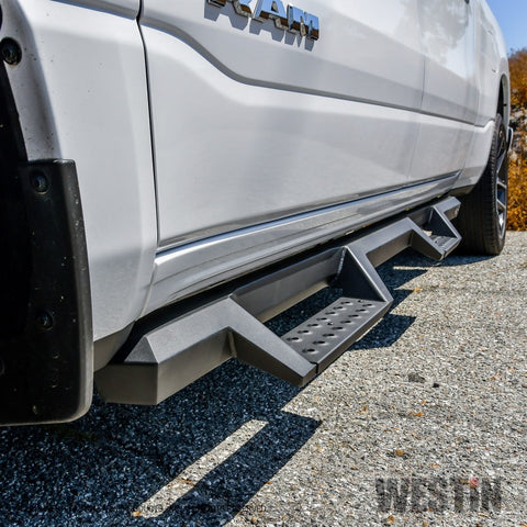 Westin/HDX 2019 Ram 1500 Crew Cab Drop Nerf Step Bars - Textured Black - 56-14085