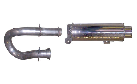 Gibson 11-13 Yamaha YXR700F Rhino 700 FI Base Single Exhaust - Stainless - 96010
