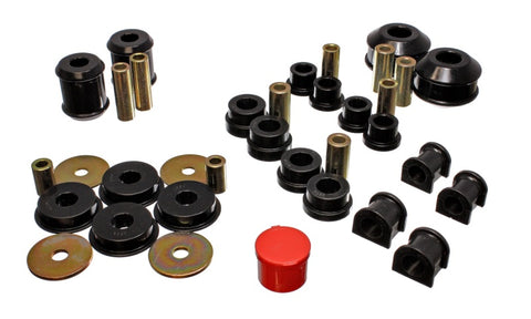 Energy Suspension 03-05 Mitsubishi Lancer EVO 8 Black Hyper-flex Master Bushing Set - 5.18115G