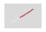 Ford Racing Ford Performance Bronco Windshield Banner - White/Red - M-1820-BRR