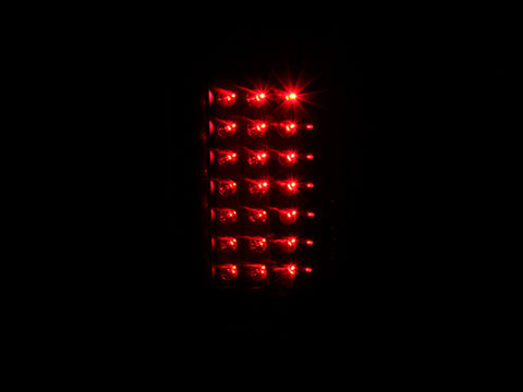 ANZO 2006-2008 Dodge Ram 1500 LED Taillights Black - 311123