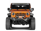Raxiom 07-18 Jeep Wrangler JK 50-Inch LED Light Bar Windshield Mount w/ Auxiliary Bracket - J106744