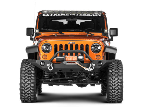 Raxiom 07-18 Jeep Wrangler JK 50-Inch LED Light Bar Windshield Mount w/ Auxiliary Bracket - J106744
