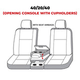 Covercraft 19-20 Ford F150 Polycotton SeatSaver Custom Front Row Seat Covers - Charcoal - SS3477PCCH
