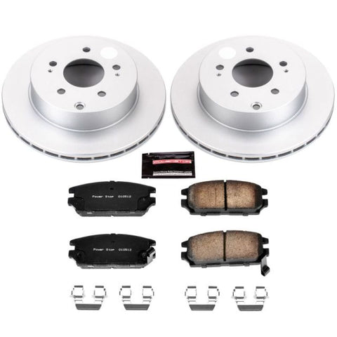 Power Stop 06-12 Mitsubishi Eclipse Rear Z17 Evolution Geomet Coated Brake Kit - CRK3079