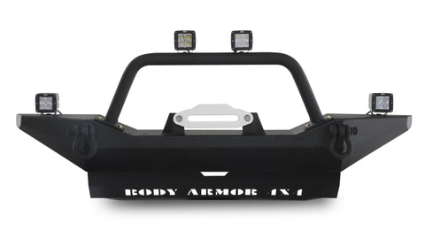 Body Armor 4x4 07-18 Jeep Wrangler JK Front Bumper Full Width - JK-19531
