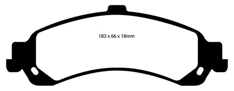 EBC 02 Cadillac Escalade 5.3 (PBR rear caliper) Greenstuff Rear Brake Pads - DP61635