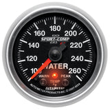 Autometer Sport-Comp II 52.4mm 100-260 Deg F Water Temp Peak & Warn w/ Electronic Control Gauge - 3654