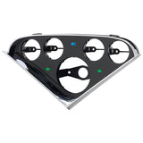 Autometer 55-59 Chevy Trucks 5-Gauge Dash Panel (Fits one 3-3/8in Tach/Speedo four 2-1/16in Gauges) - 2208