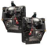 Oracle 08-10 Ford F250 Pre-Assembled Halo Headlights Chrome Housing- w/Simple Controller - 7189-504