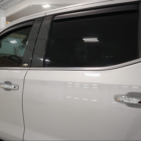 Putco 14-18 Chevy Silverado LD - Fits Double Cab/Crew Cab - 4pcs Black Platinum Pillar Posts - 402669BPGM-1