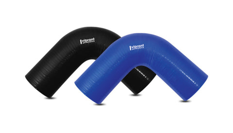Vibrant 90 Degree Silicone Elbow 2.375in ID x 5.00in Leg Length - Black - 27929