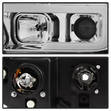 Spyder 07-13 Toyota Tundra V2 Light Bar DRL Projector Headlights - Chrome (PRO-YD-TTU07V2-LB-C) - 5084651