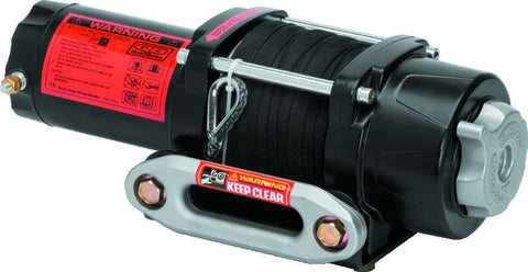 QuadBoss Winch Kit - 39ft x 3/16in Synthetic Rope - 3hp - Hawse Fairlead - Wired Remote - 2500lb - 608701