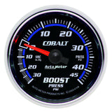 Autometer Cobalt 52mm 45psi Vacuum Boost Gauge - 6108