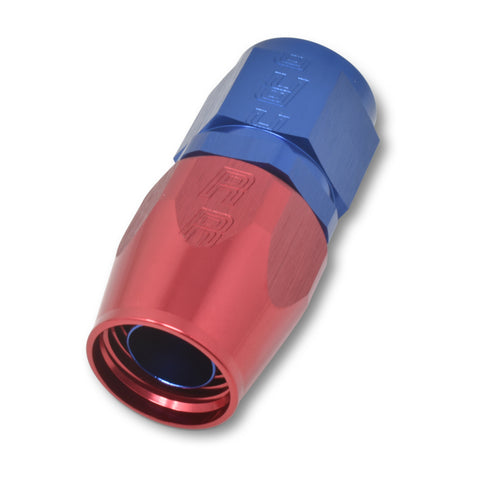 Russell Performance -12 AN Red/Blue Straight Full Flow Hose End - 610050