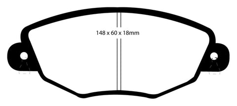 EBC 01-04 Jaguar X-Type 2.5 Redstuff Front Brake Pads - DP31322C