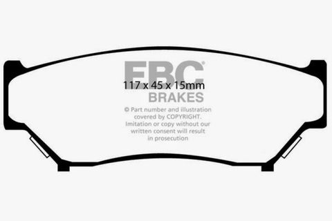 EBC 98-00 Chevrolet Tracker 1.6 (4 Door) Greenstuff Front Brake Pads - DP6979