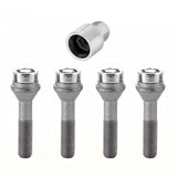 McGard Wheel Lock Bolt Set - 4pk. (Cone Seat) M12X1.5 / 17mm Hex / 49.2mm Shank Length - Chrome - 27014