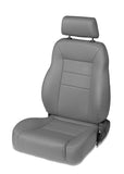 Bestop 76-86 Jeep Cj7 Front Passenger Side Trailmax II Pro Seat (All Vinyl Charcoal/Gray) - 39450-09