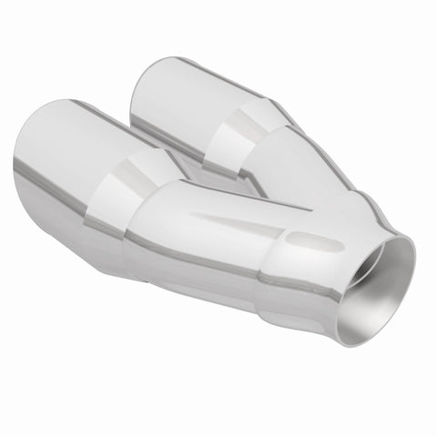 MagnaFlow Double Wall 3in Dual Round Polished Tip 2.25in Inlet - 35226