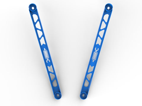 aFe CONTROL 304 Stainless Steel Front Suspension Strut Brace Blue - Toyota GR Supra (A90) 20-21 - 450-721003-L